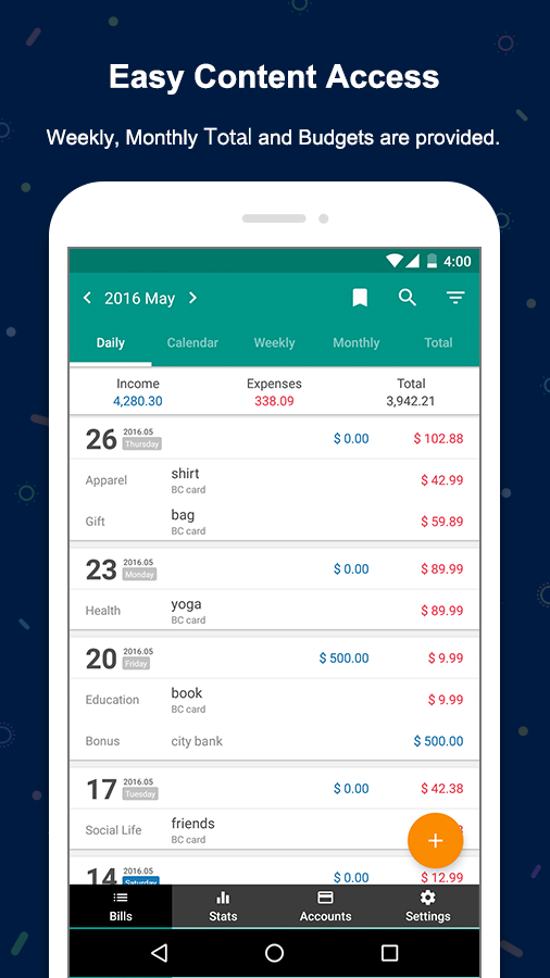 Spending tracker app iphone
